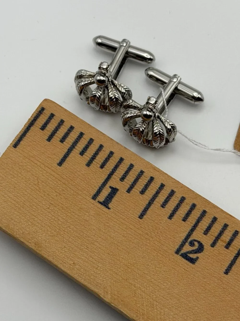 Swank Vintage Crown Cufflinks Silver Tone Royal Mens